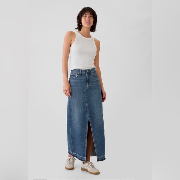 Gap Denim Maxi Skirt - Picture 1 of 7
